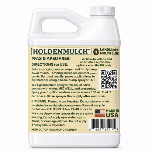 HoldenMulch: Mulch Glue for landscape beds 1/2 gallon concentrate